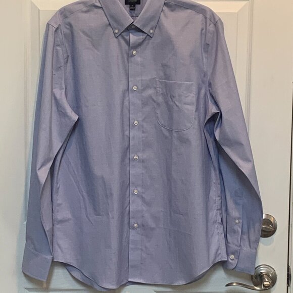 J Crew Men's Classic Blue Oxford Shirt Button Brown Collar Sz M- NWT #602 - Picture 4 of 7